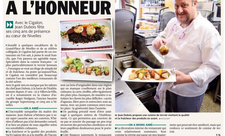 Le Cigalon, restaurant à Nivelles