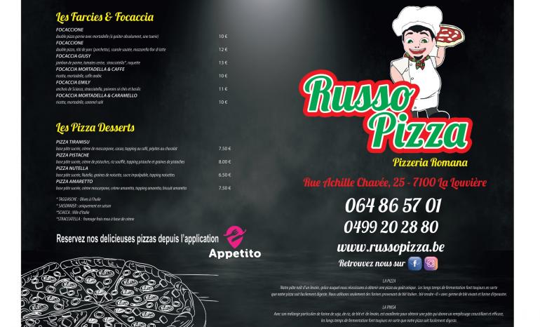 Russopizza  Pizzeria Romana, pizzeria à La Louvière