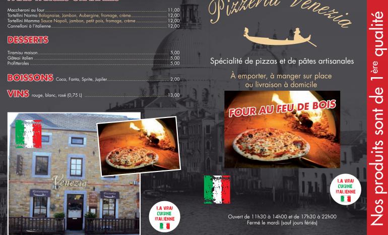 Carte Pizzeria Venezia