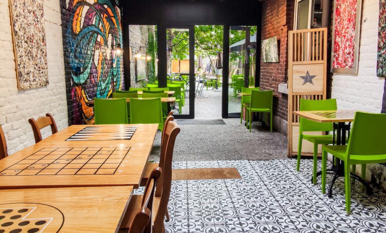 Côté Cour - Côté Jardin, brasserie à Liège